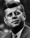 Thumbnail image: President Kennedy. Portrait distributed by the White House, 1961-1963. (141K)